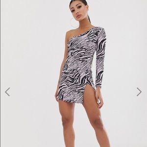 Zebra pattern dress